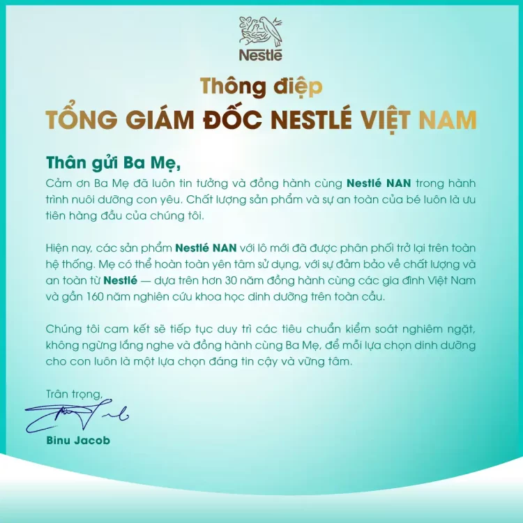 Tổng hợp thông tin Nestlé thu hồi chủ động và cách nhận diện sản phẩm an toàn 3 Cách phân biệt sữa NAN an toàn và các lô sản phẩm Nestlé thu hồi phòng ngừa