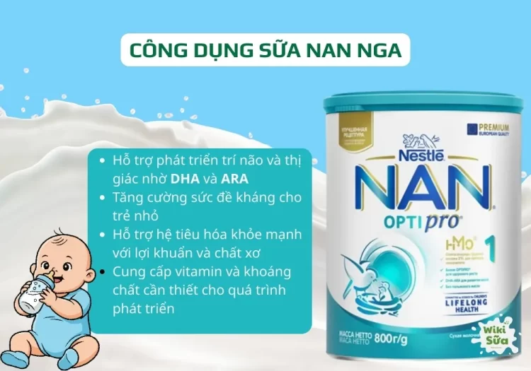 Hệ dưỡng chất đặc trưng trong sản phẩm nội địa Nga